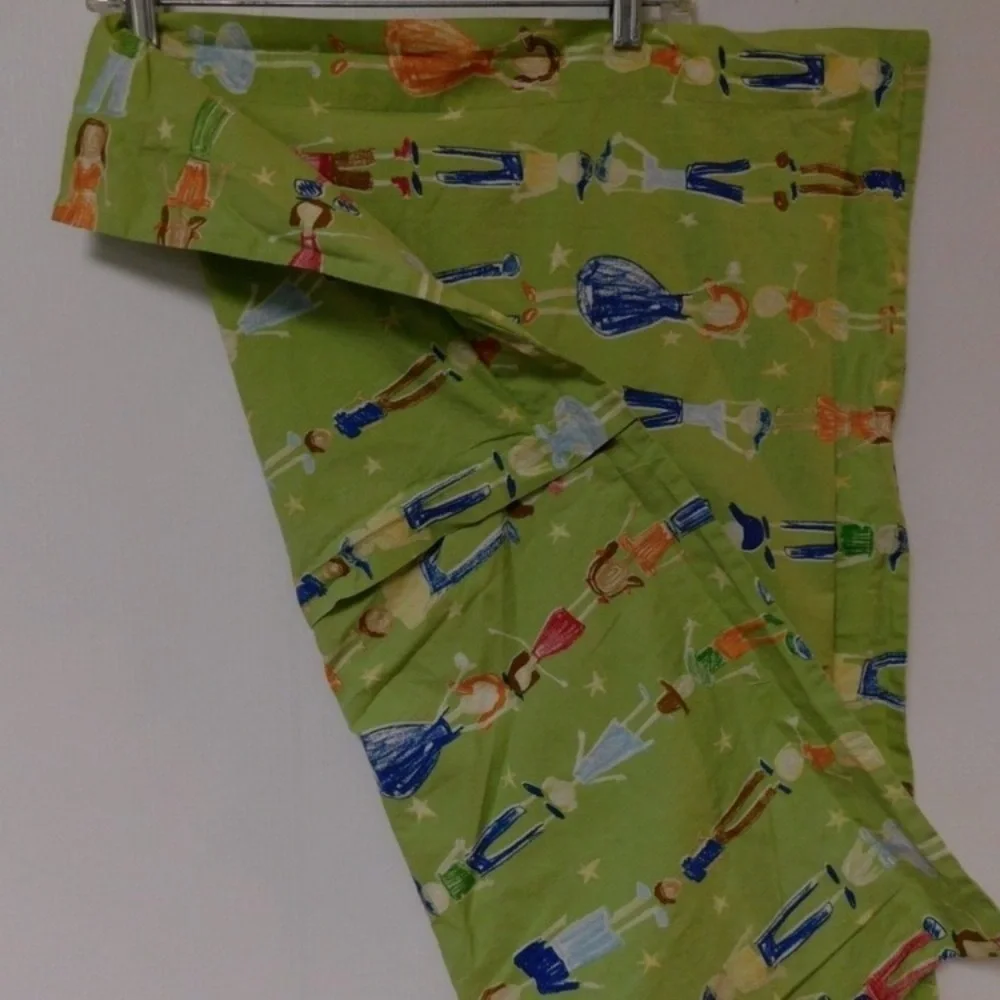 Pottery Barn happy children twin‎ Duvet Cover & Pillow Sham printed green unisex